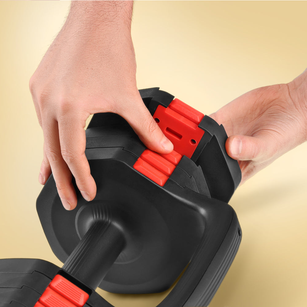 HMS 3-I-1 Justerbar Håndvægt, Kettlebell & Push Up