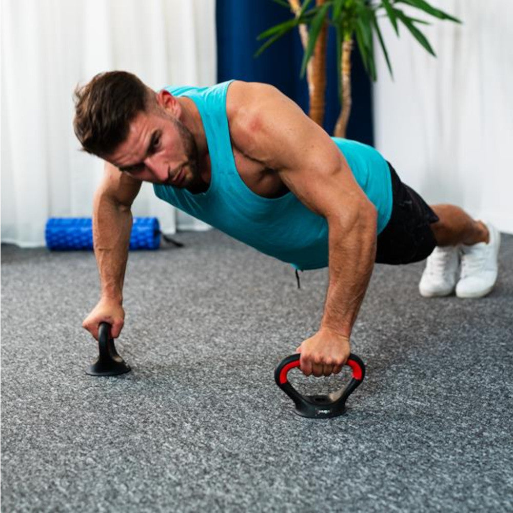 6-i-1 Træningssæt 30 kg (Håndvægte, Vægtstang & Kettlebell)