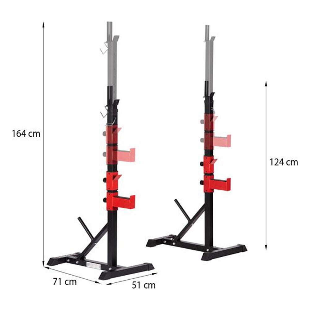 Fritstående Squat Rack Sort