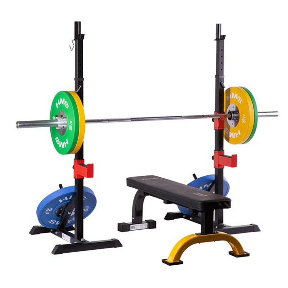 Fritstående Squat Rack Sort