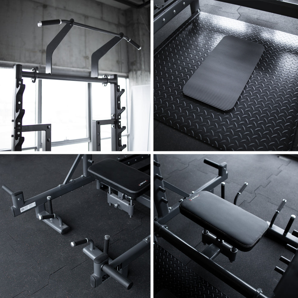 HMS Squat Rack med Hip Thrust