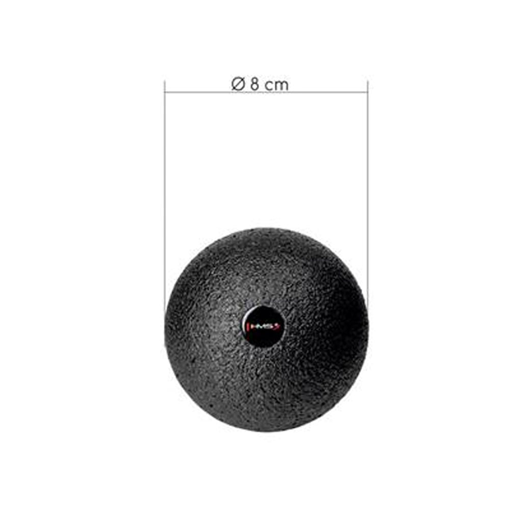 Massagebold Sort - Ø8 cm