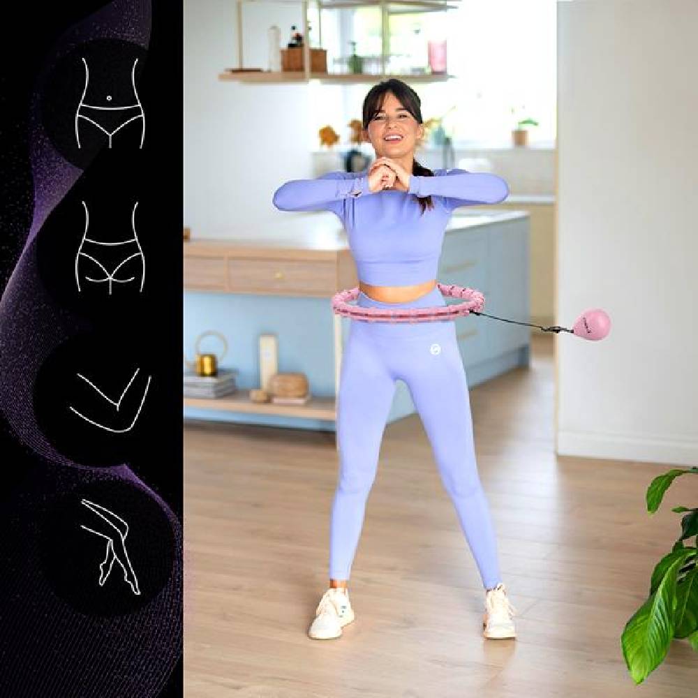 HMS Smart Justerbar Plus Size Hulahopring med Vægt
