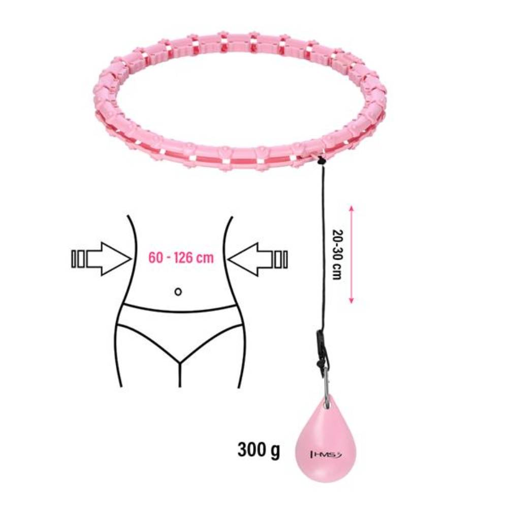 HMS Smart Justerbar Plus Size Hulahopring med Vægt