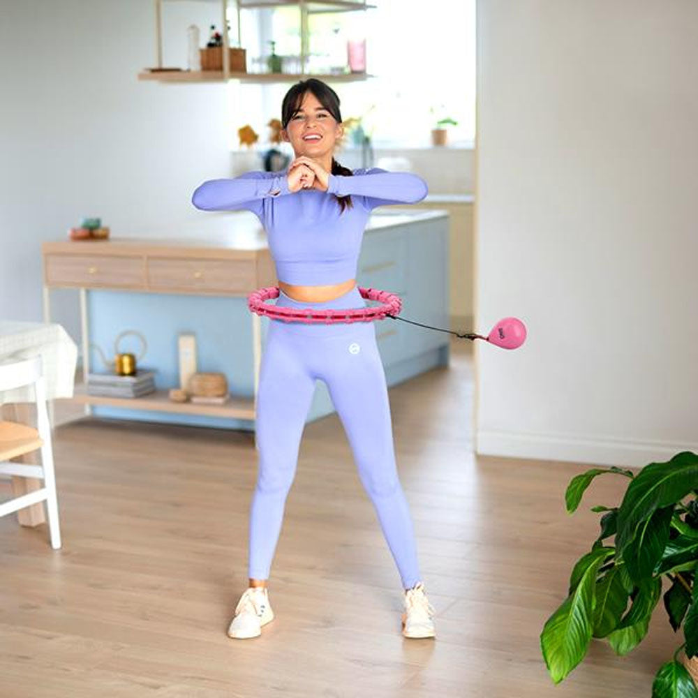 ONE Smart Justerbar Hulahopring med Vægt (Pink)