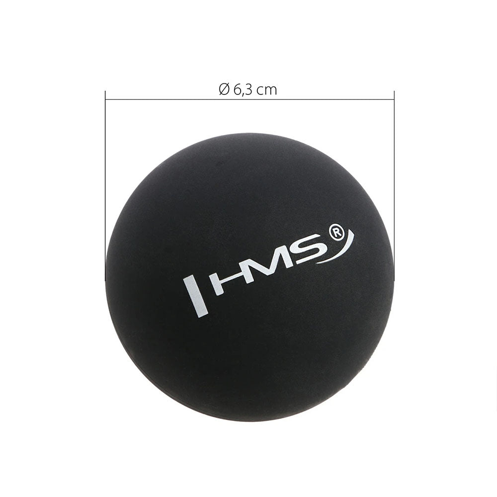 Massagebold Sort - Ø6,5 cm
