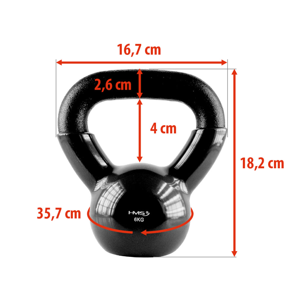 HMS Vinyl Kettlebell - 6 kg