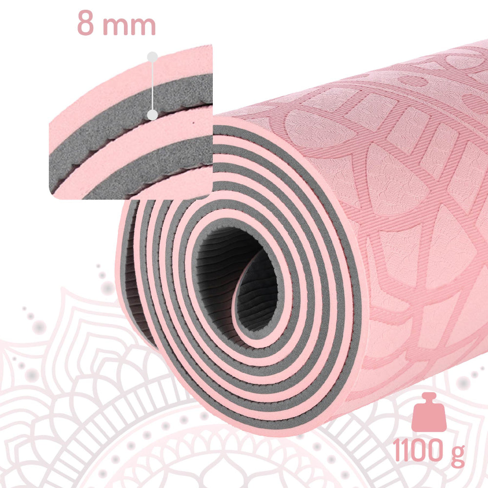 HMS Yogamåtte Pink - 8 mm