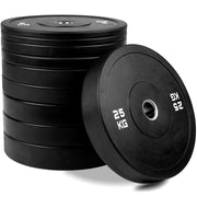 Bumper Plates Sæt - Sort - 150 kg