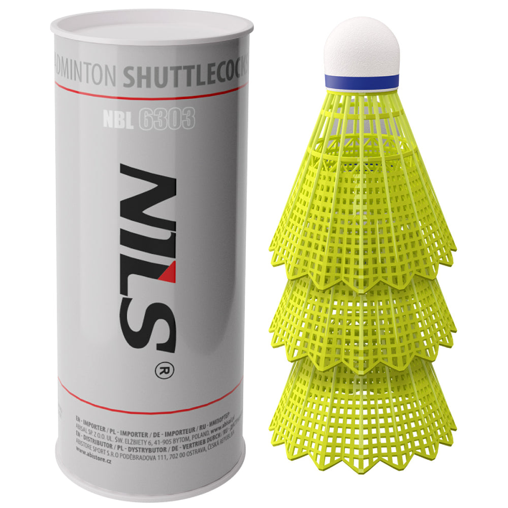 NILS Nylon Badmintonbolde 3-Pak