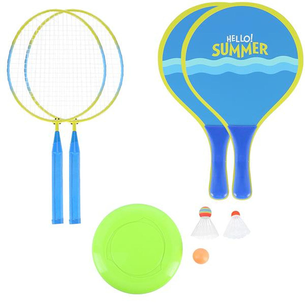 NILS Sommersæt 3-i-1 (Badminton, Strandtennis & Frisbee)