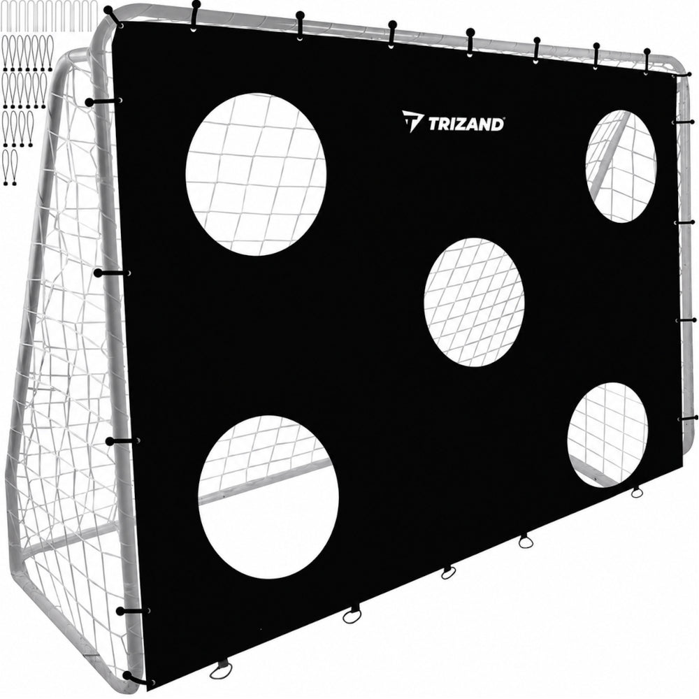 Trizand Fodboldmål 240x170 cm + Måldug til Skudtræning