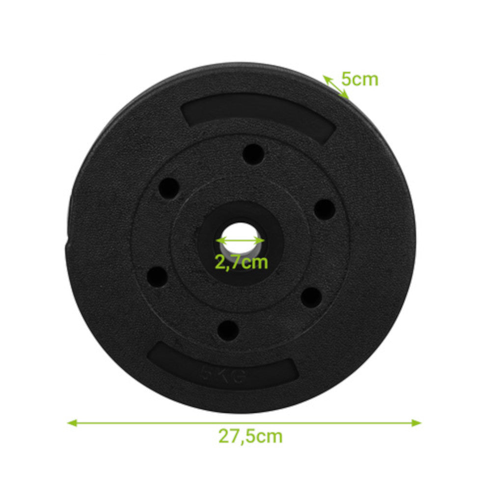 Vægtskive 5 kg (25 mm)