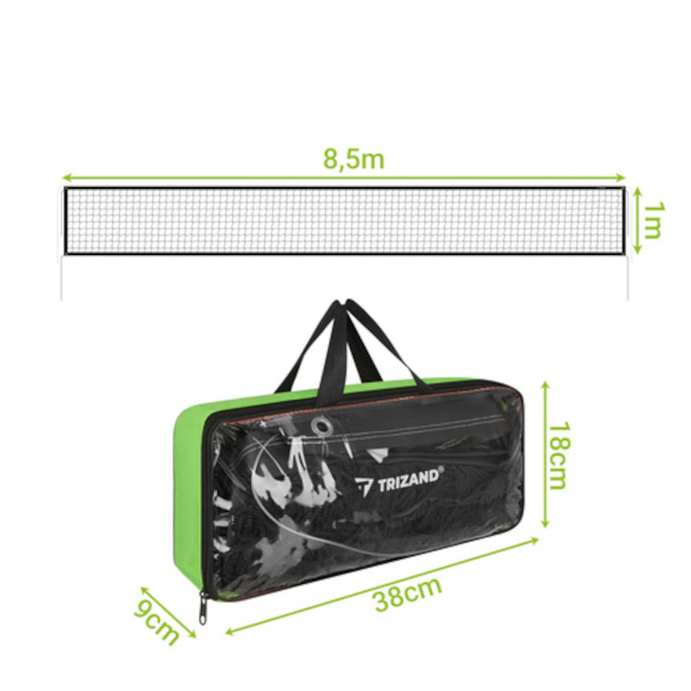 Trizand Volleyball/Badminton Net 8,5x1 m